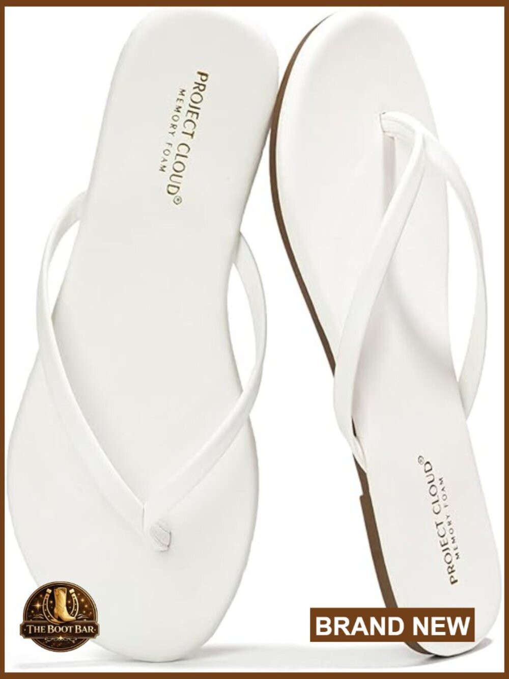 Memory Foam Flip Flops for Women - Lightweight Non-Slip Thong Sandals - Classics